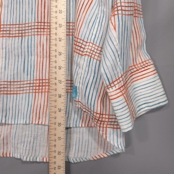 NWT Tommy Bahama 100% LINEN Men's Shirt Size XL WATERMARK Plaid LS ALFRESCO - Picture 8 of 14